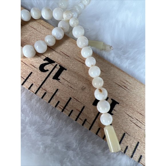 Vintage Fashion Beads Pendant Necklace White - Picture 7 of 15